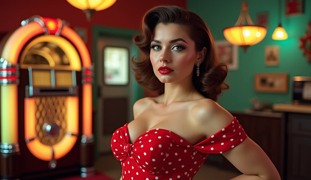 Create imaginative and amazing images demonstrating the style of ((Pin-Up)), hyper realistic, 8k, vibrant colors, sharp crisp image