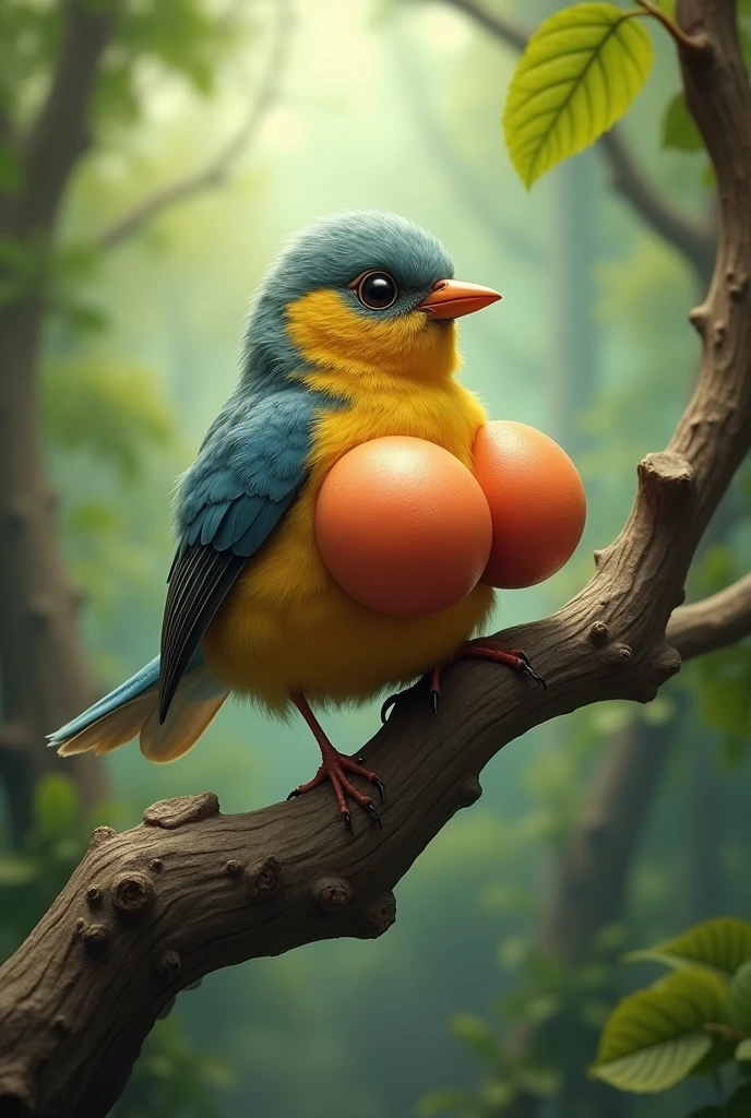bird with big testicles