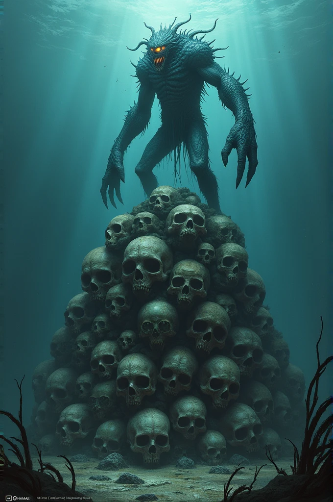 Sirenhead killed the megalodon and werewolves surround him in front