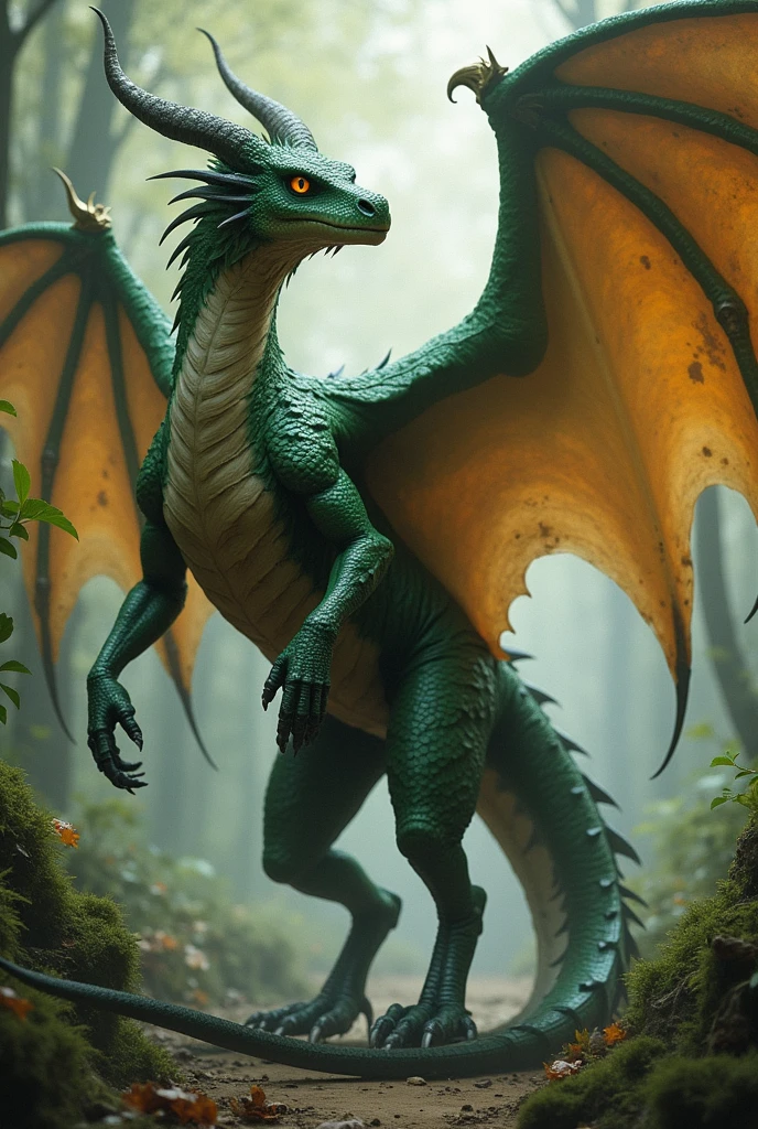 a greenish dragon