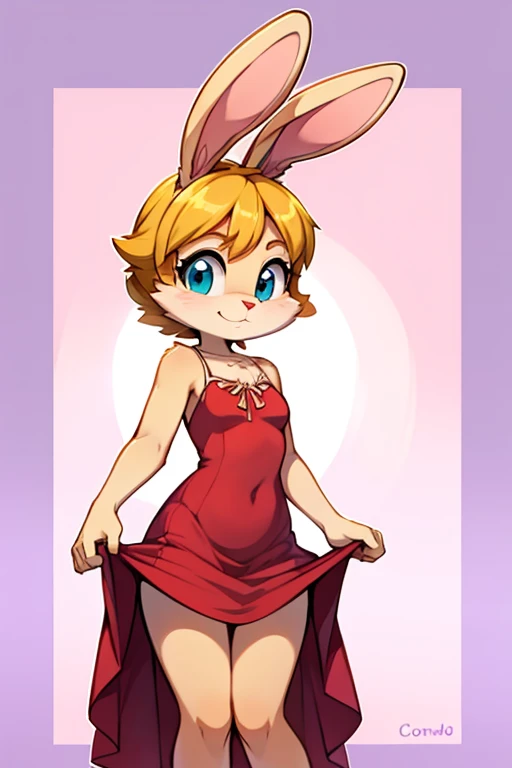 Female furry sara rabbit with coronado springs resort dress tiny toons adventure style 