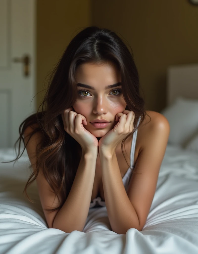 15 year old girl lying in bed masturbating 