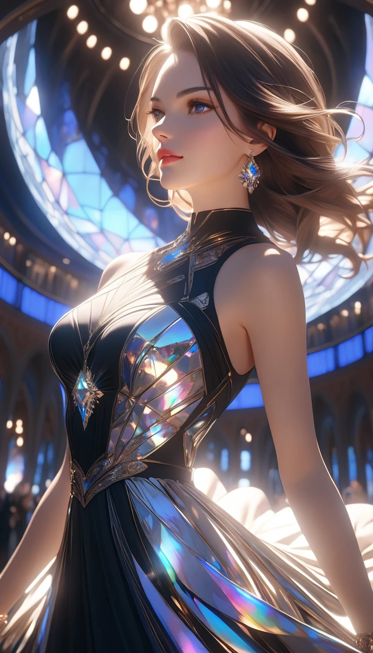 beautiful woman, \ATLAS\, Highest Aesthetic Performance, A fascinating and glamorous world, cinematic lighting, ray tracing, ray tracing, high detail, afterimage, masterpiece, best quality, super detail, 4K, UHD, 8k