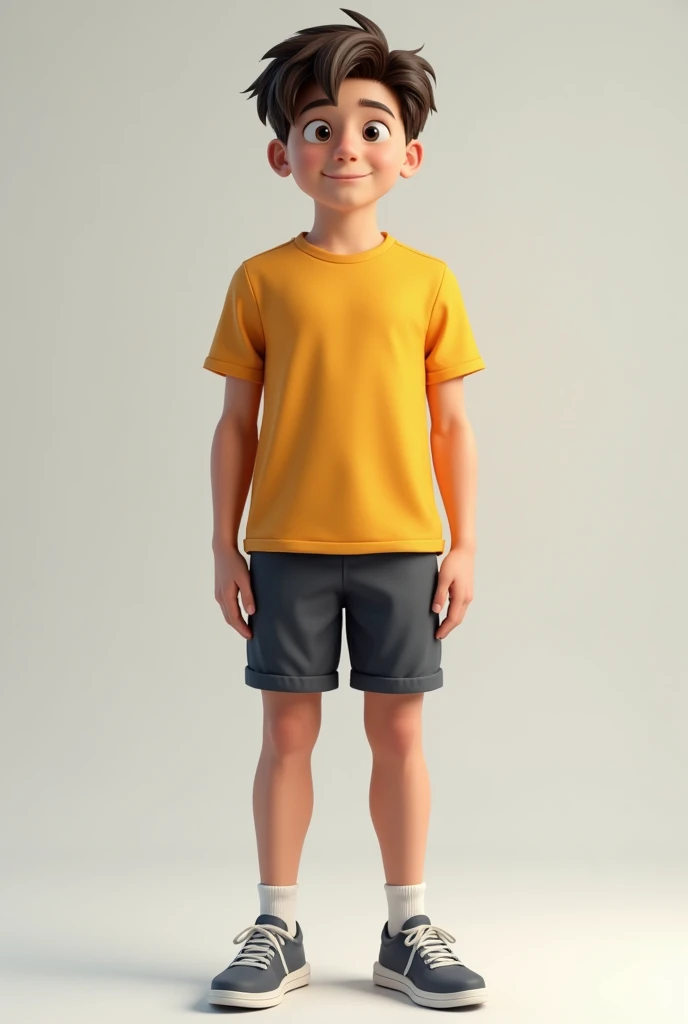 boy with blue t-shirt in black sweatpants in adidas campus sneakers