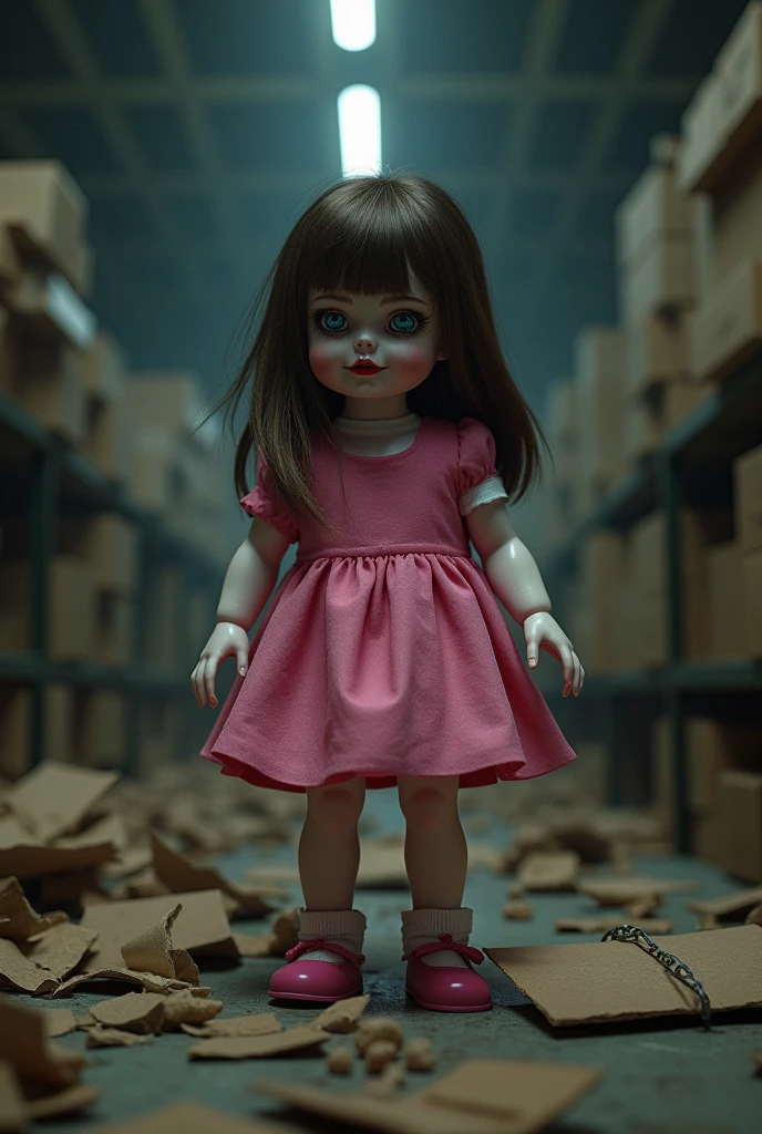 The wronged children are all in the pieces of paper,torn confetti,Bedroom strewn with confetti,Pitiful expression