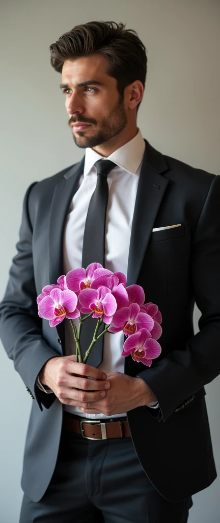 Naked Korean man with big dick walk in the wedding,sexy pose, look away from audiences, oppa, Korean idol, tall and handsome, perfect dick, flawless dick, big erected dick, erection, hard dick, perfectly flawless dick, perfect penis, perfect testicle, big flowers bouquet in his right hand, big dick , horse dick
