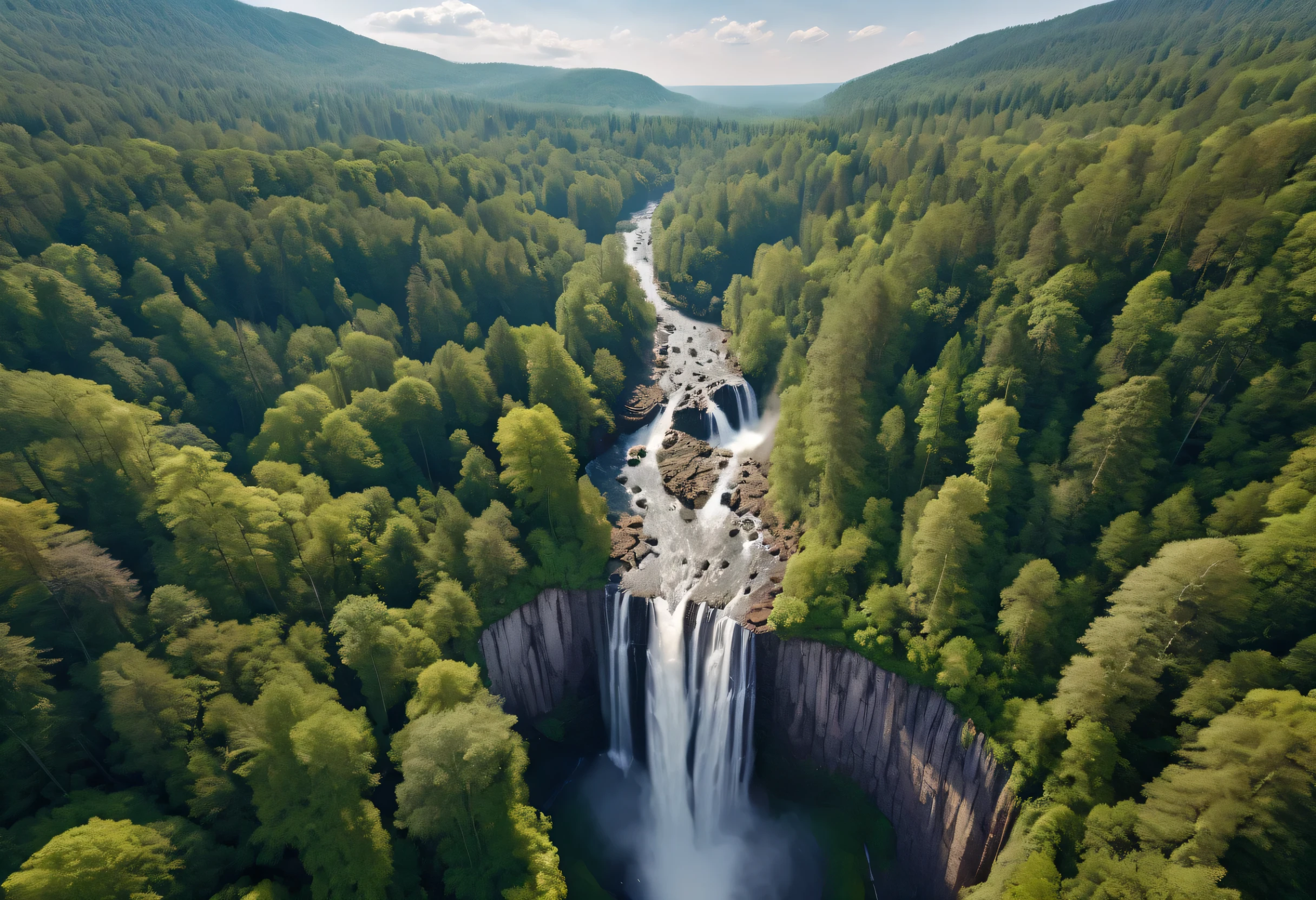  Aerial View of Valley Falls with Forest in the Background ,  Exquisite Matte Painting by Doug Wildey ,  Pexels Contest with Visible Bridges and Towers, letter, tree々and a waterfall, forest and waterfall, waterfalls and lakes, High Falls , Waterfall in the background, Huge waterfall,  Endless Falls , Huge waterfall, There is a waterfall