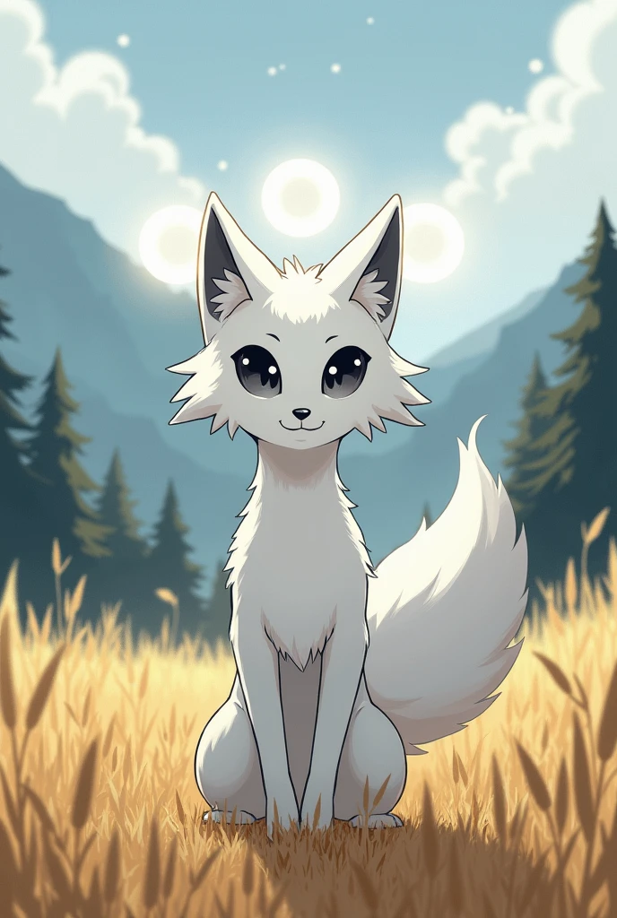 A deer centaur chimera woman, deer with eyes on fire, woman with fluffy white fur face skin, very fluffy white fur body
