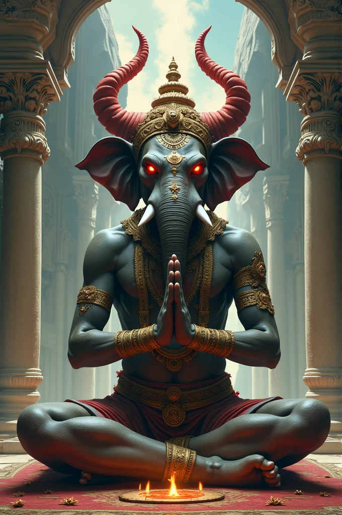 Agori roop in ganesh murti