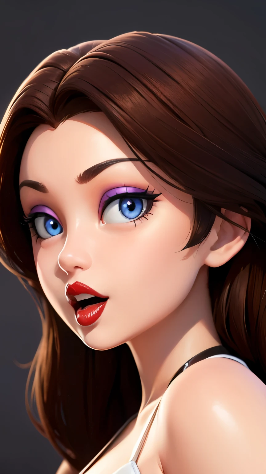 Must Piece, (Solo: 1.1), Perfect Face, (Bright Lighting: 1.2), Beautiful Eyes, Beautifully Detailed Face, Perfect Lighting, Absolutely necessary for the piece, Top Quality, () MILF, () 30 year old woman, red lips, lips, lipstick, red lips, thick lips
8K, high quality, animation, married woman, fair-skinned, beautiful, beautiful face, beautiful, bright, highlights in eyes, sexy, beautiful line drawing.Brown hair color, dark facial make-up, dark purple eyeliner, blue eyes, ((depicting head only)), simple background, open mouth, (tongue out),((tongue in cheek))