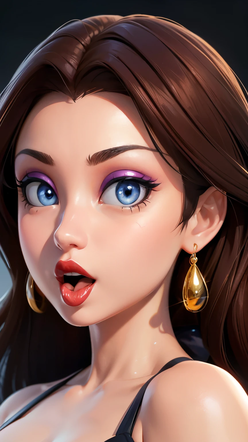 Must Piece, (Solo: 1.1), Perfect Face, (Bright Lighting: 1.2), Beautiful Eyes, Beautifully Detailed Face, Perfect Lighting, Absolutely necessary for the piece, Top Quality, () MILF, () 30 year old woman, red lips, lips, lipstick, red lips, thick lips
8K, high quality, animation, married woman, fair-skinned, beautiful, beautiful face, beautiful, bright, highlights in eyes, sexy, beautiful line drawing.Brown hair color, dark facial make-up, dark purple eyeliner, blue eyes, ((depicting head only)), simple background, open mouth, (tongue out),((tongue in cheek))