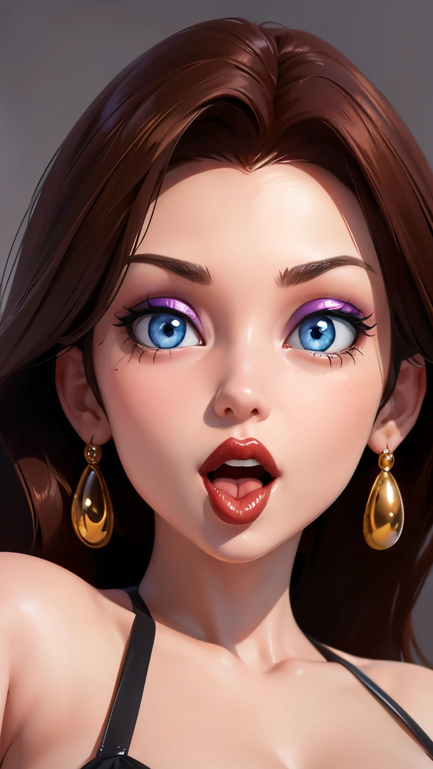 Must Piece, (Solo: 1.1), Perfect Face, (Bright Lighting: 1.2), Beautiful Eyes, Beautifully Detailed Face, Perfect Lighting, Absolutely necessary for the piece, Top Quality, () MILF, () 30 year old woman, red lips, lips, lipstick, red lips, thick lips
8K, high quality, animation, married woman, fair-skinned, beautiful, beautiful face, beautiful, bright, highlights in eyes, sexy, beautiful line drawing.Brown hair color, dark facial make-up, dark purple eyeliner, blue eyes, ((depicting head only)), simple background, open mouth, (tongue out),((tongue in cheek))