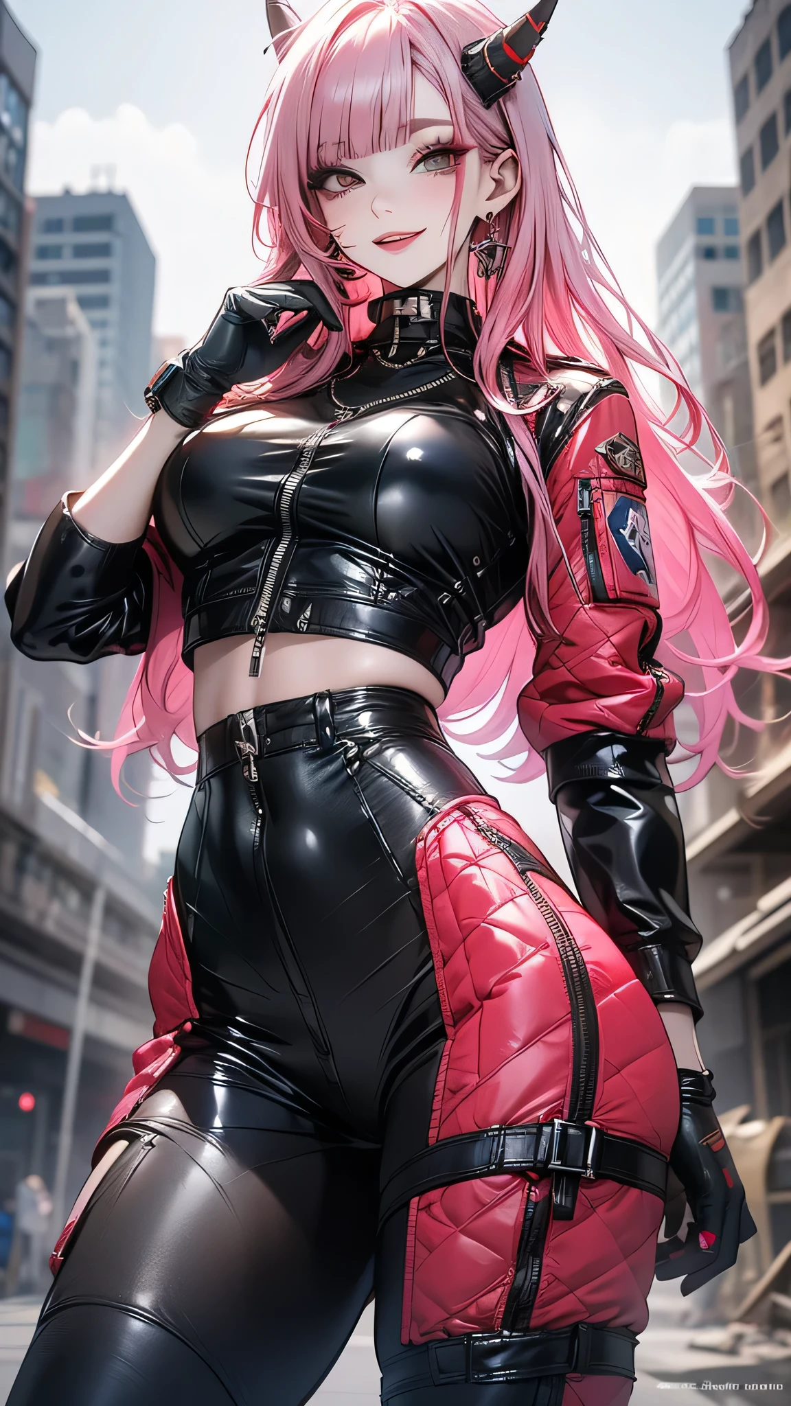 The character costume is KPOP, Hallyu, K-pop anime art style, Hallyu frontline style, Hallyu art style, kpop style, official artwork, Chibi art, Pisif, Blackpink style, cute. KPOP artwork in various poses, The popularity of Pisif art station, 16 year old chibi, No watermark, Extra close-fitting mini skirt, open jacket, extra short clear top Strapless, cleavage, style clothing cyberpunk, smallest short short, wide angle, short top, very short,