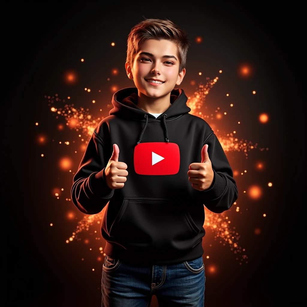 How to make child boy hand capture in 100K YouTube subscriber labour done