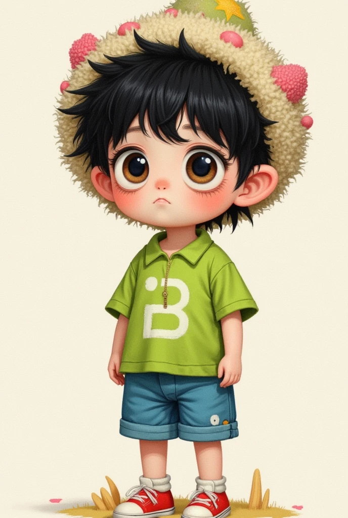  Chibi a cartoon baby in a green shirt and blue shorts, Cute digital painting, 可爱的数字艺术,  cute and detailed digital art , Lovely portrait, Lovely art style, Beautifully detailed artwork,  cartoon art style ,  super cute and stylish redhead girl , Cute realistic portrait, Cute cartoon style,  cute cartoon character ,  (((Red Cliff))) Fine art ,  digital cartoon painting art , Cartoon style illustration, Realistic cute girl - automatic 