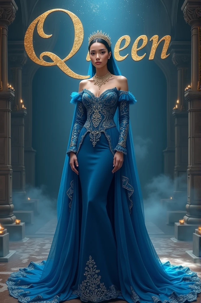 (((desi girl))), skinny face, sharp jaw line, natural fair skin, wearing hot deep neck long dress with huge trail, kingdom princess, off shoulder princess blacklong dress, charming black long hair, huge breasts, deep cleavage, palace hall as background, in a palace, running in hallway, dynamic position, bokeh,