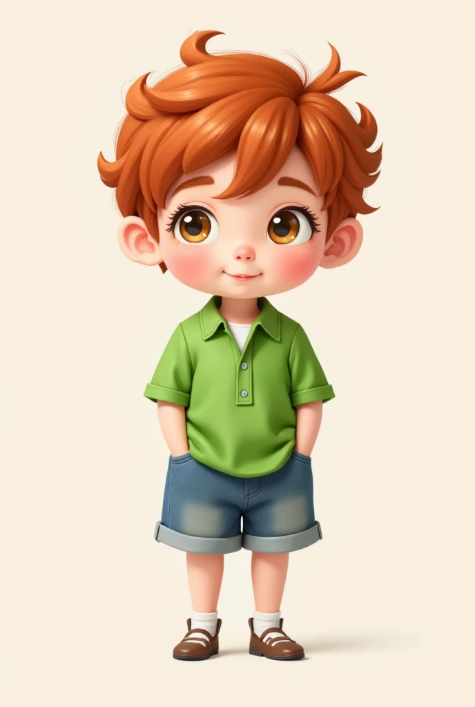  Chibi a cartoon baby in a green shirt and blue shorts, Cute digital painting, 可爱的数字艺术,  cute and detailed digital art , Lovely portrait, Lovely art style, Beautifully detailed artwork,  cartoon art style ,  super cute and stylish redhead girl , Cute realistic portrait, Cute cartoon style,  cute cartoon character ,  (((Red Cliff))) Fine art ,  digital cartoon painting art , Cartoon style illustration, Realistic cute girl - automatic 