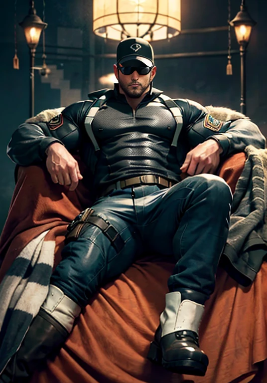 (((hyper realistic))), (((ensure gridiron helmet))), (((american football player))), (((visor))), (((game jersey))), (((shoulder pads))), (((gloves))), (((girdle))), (((football pants))), (((quarterback))), (((cleats))), (((fully geared))), (((mysterious figure))), (((sleeping))), (((facing viewer))), manspreading, hands behind head, (((full body shot))), muscular, (((cyberpunk))), (((relaxing))), (((arms down to his side))), (((crotch visible))), (((close up))), (((sitting down in computer chair))), faceless, sensual, (((feet in frame))), (((inside of sex dungeon))), entire body in picture, wearing spandex suit, nurinaki, submissive pose, (((perfect physique))), leaning back, skin tight suit, (((throbbing erection))), (((nsfw))), (((visible cock))), (((gigantic cock))), gigantic bulge, presenting crotch to viewer, helpless, (((bird's eye view))), view from ceiling, ((1male)), (((throbbing erection))), (((ready to fuck viewer))), (((nsfw))), (((faceless))), (((armored))), (((in need of sex))), (((visible bulge in pants))), (((humanoid))), (((glowing red eyes))),