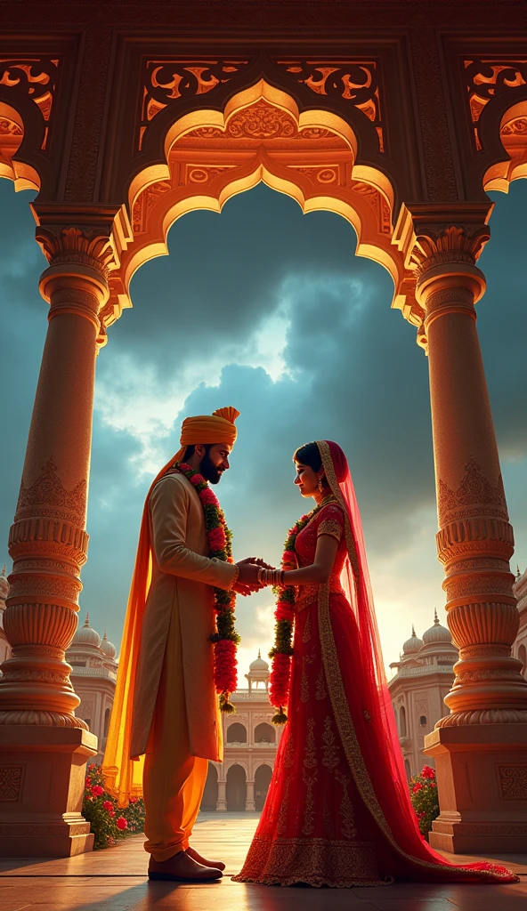 A couple getting married in indian culture