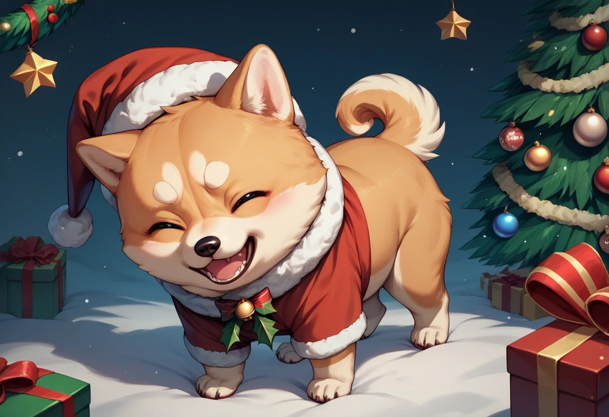 Shiba Inu,Christmas,dog