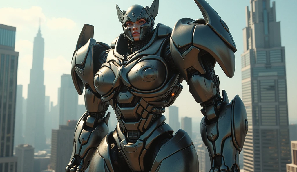 view from front, (huge breasts:1.2), (metal skin:1.2), android, (glossy skin), robot joints, thick thighs, pantyshot, (shatter(plymouth)), wide shot, broken arm, decepticon, transformers, (warframe:1.15), delicate mechanical body, robotic face, (robot head:1.2),
<lora:Shatter-1:0.7> <lora:b1mb0_v3:0.3>, beautiful character design, perfect eyes, perfect face, expressive eyes, perfect balance,
official art, extremely detailed CG unity 8k wallpaper, perfect lighting, Colorful, Bright_Front_face_Lighting, (masterpiece:1.0),(best_quality:1.0), ultra high res,4K,ultra-detailed, photography, 8K, HDR, highres, absurdres:1.2, Kodak portra 400, film grain, blurry background, professional photograph,
<lora:more_details:0.1>