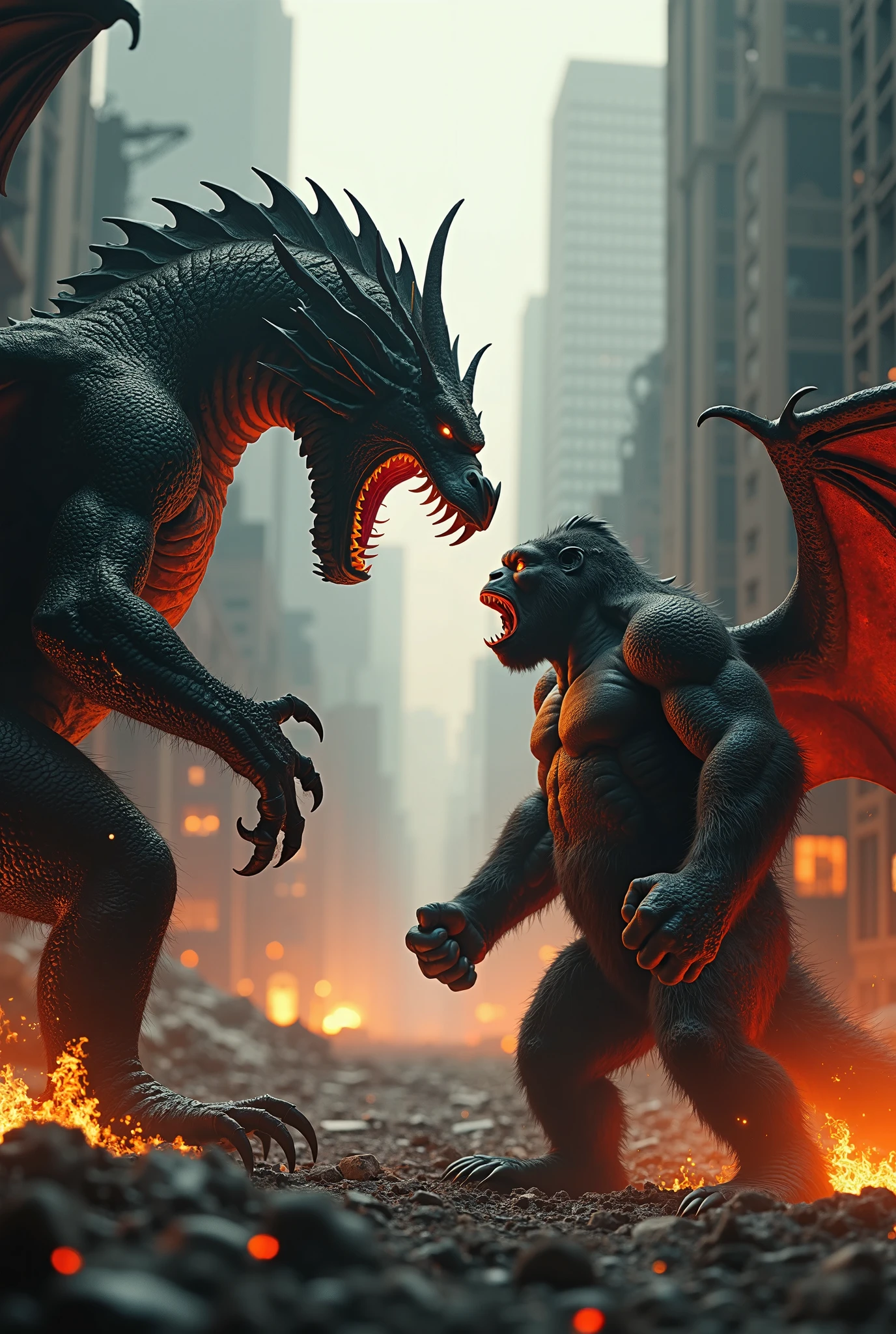 
A new superhero character with a dragon connected to the Hulk.