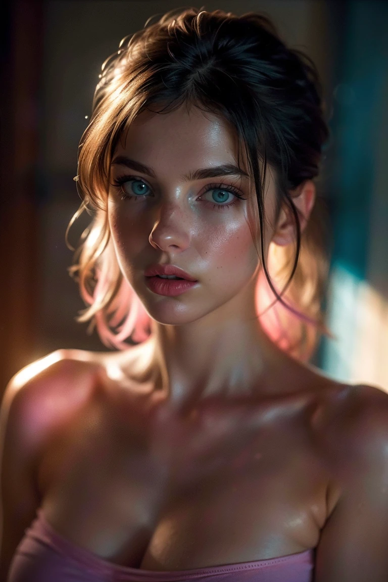 sexy and hot ginger nude and wet, realistic portrait, highly detailed, digital painting, art station, concept art, smooth, sharp focus, illustration, cinematic lighting, art by art germ and Greg Rutkowski and Alphonse Mucha