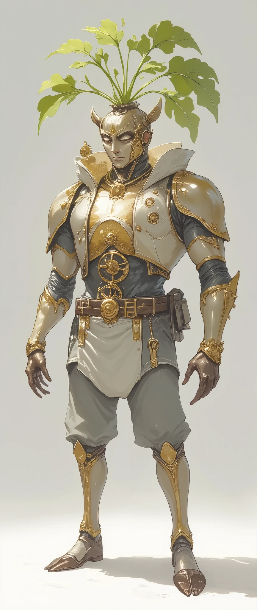 ( best illustrations:1.2), ( masterpiece:1.2 ), ( super detailed), 8k, 16k, wallpaper,( steampunk:2.0) ,Steampunk radish, sci-fi , graphic novel , retrofuture, avant-garde ,Steam engine,The evolved vehicle of,mechanical