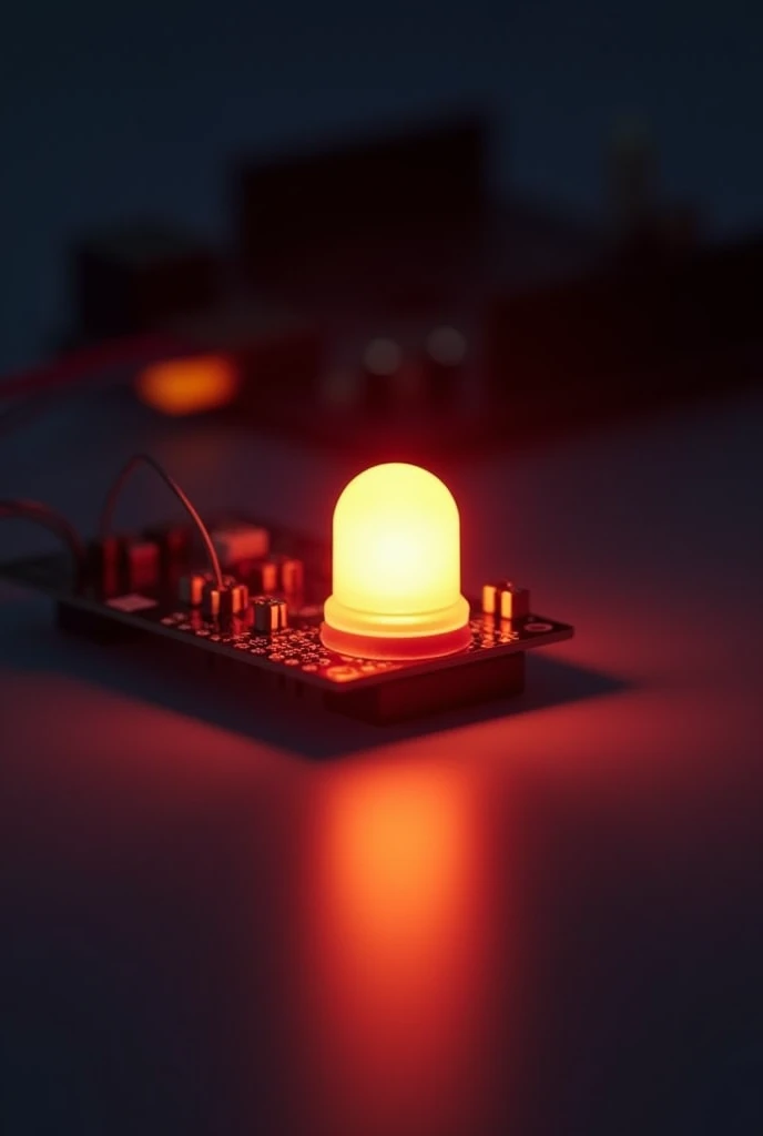 There is a small glass vase with a golden top, Soft blurry light, light cone, gradient light red, Pink light, Single point light, voluminetric lighting. Red, reddish lighting, Soft red light, Red glow, Red light, Orange light, red orange lighting, Dim red light, Indoor light, mood light, Glowing red, red illuminating fog
