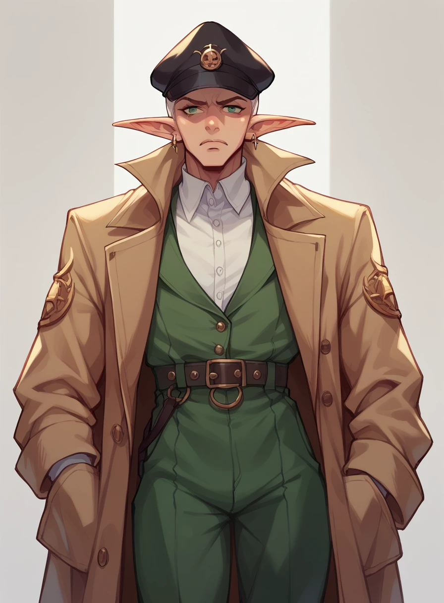 Elf with detective trenshcoat