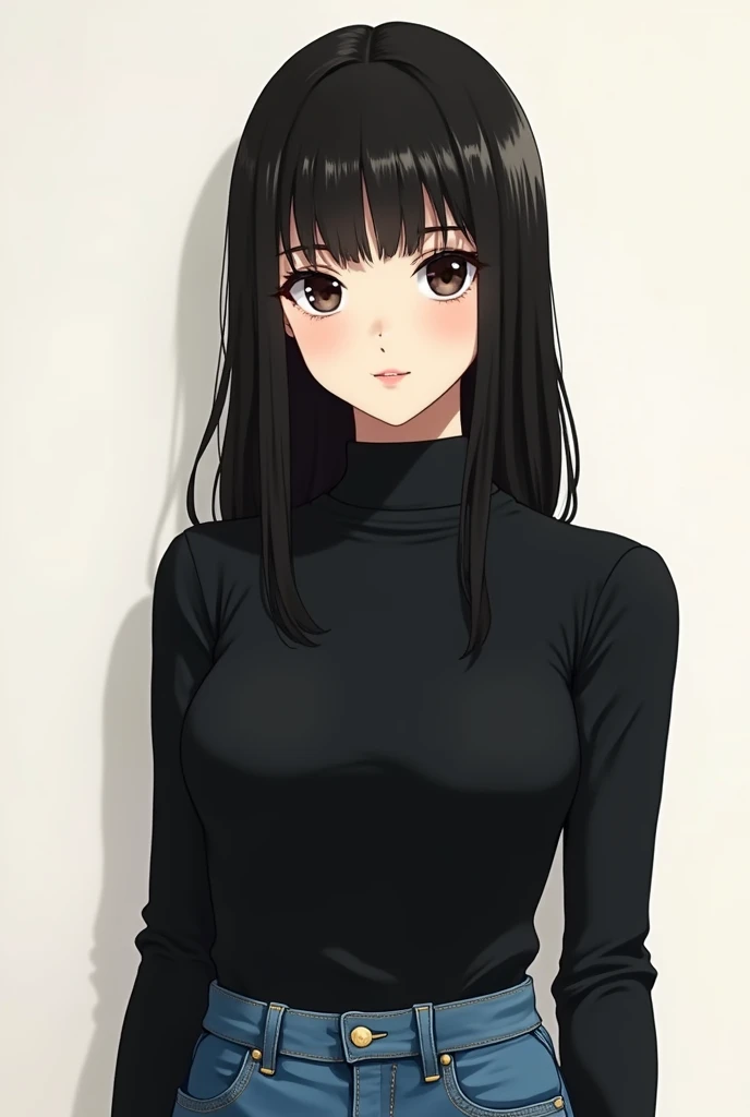 simple background、(masterpiece、top-quality:1.2)、((facing front:1.2))、With bangs、A dark-haired、poneyTail、Young woman at 、((The upper part of the body:1.2))、Promotional Art、offcial art、(show breast)、(Expbreasts)、(Expose nfullnude、tits out、NSFW
