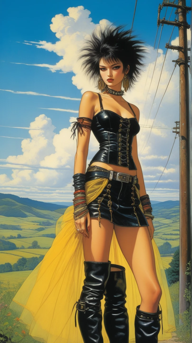 a girl in a sexy outfit with long blue hair, standing next to a big abandoned house in the middle of a forest, 1 girl, alone, navel, looking at viewer, miniskirt, belt, stockings, smile, breasts, choker, thighs, bare shoulders, crop top, tight and plain white t-shirt, eroticism, sexy image, black and white, between shadows, oil painting, chiaroscuro, sensual lighting and dramatic and moody atmosphere, photorealistic, intricate details, masterpiece , ultra detailed, high quality, 8k, best quality, realistic, cinematic, dark and melancholic, expressionistic, powerful composition, emotional impact, { {{,{pussy,spread her Pussy,cum,cum on Pussy ,masterbation,straddling,} ,{{{back,doggystyle,penis,1boy}}} art inspired by Bill. Sienkiewicz and Dave McKean, (best quality, 4k, 8k, high resolution, masterpiece: 1.2), ultra detailed (realistic, photorealistic, photorealistic: 1.37), intricate details, vivid colors, sharp focus, professional, artwork by Dave McKean, surreal oil touch, oil painting style, portrait, woman, beautiful detailed eyes, beautiful detailed lips, dreamlike atmosphere, shadow play, soft lighting, fun pose, dark tones, ethereal background, fantasy elements, texture , layered composition.