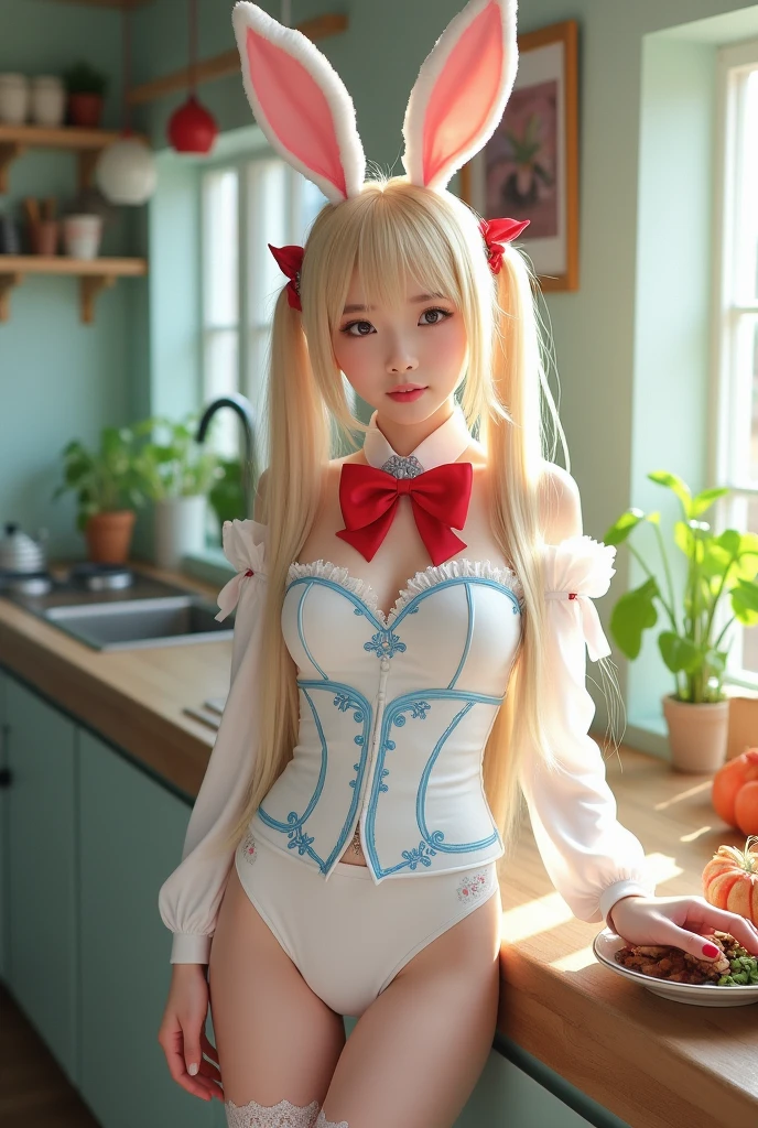 One Little Girl,Turn Back,adolable,long white hair,Lori huge breasts cleavage,red color eyes,Turn your back,bit girl,chiquita,Milk dolls