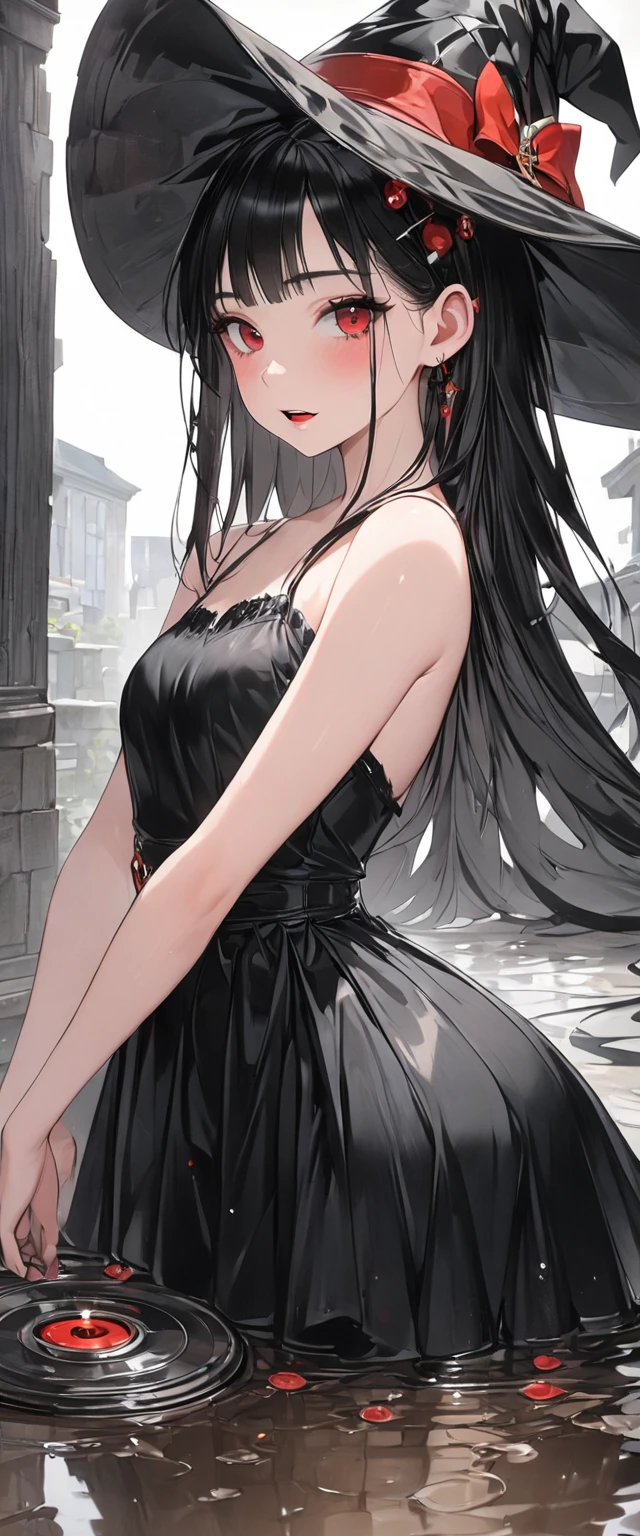 Anime girl with long black hair and transparent top, seductive anime girls, beautiful and seductive anime woman, Guviz-style artwork, in the art style of bowater, a beautiful anime portrait, Beautiful anime girl, Beautiful anime woman, Anime girl with long hair, Extremely detailed Artgerm, attractive anime girls, 8K high quality detailed art