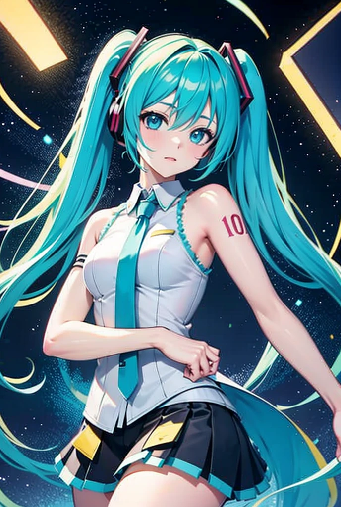 1girl, Alone,  hatsune miku,