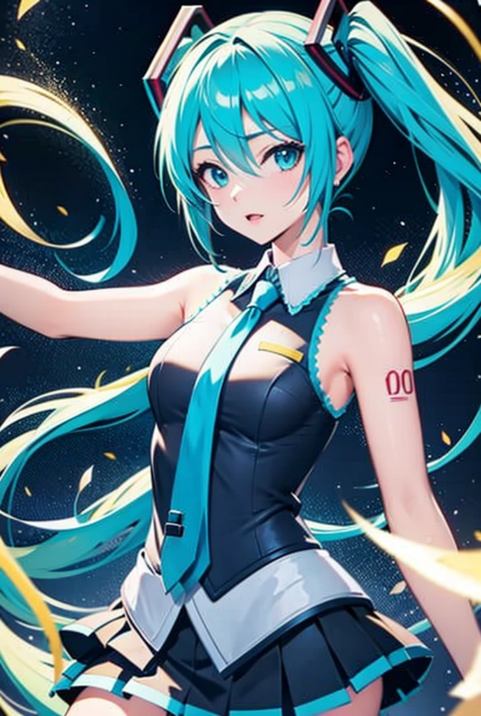 1girl, Alone,  hatsune miku,