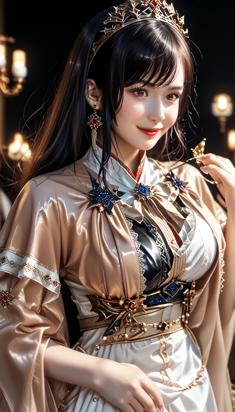 (masterpiece,  are of the best quality: 1.4), 详细background, 一名goddess, 古老神秘Sexygoddess, beauty女战士战神 , beautySexygoddess,Happy， big breasts ，Big breasts，超realistic,  intricate , 32K, Realistic light and shadow style ，( perfect details : 1.5, 8K Wallpaper, masterpiece,  are of the best quality,  super detailed) , Empress, Delicate facial features, Black Hair, Fine Hair, Tie hair, Golden Embroidered Dragon Robe , masterpiece,  are of the best quality, 8K Animation,  Delicate Fingers , Precise fingers, Not an unnatural hand,, 星空background, Empress ( are of the best quality, 8K, masterpiece: 1.3), Clarify the focus: 1.2, beauty: 1.4, whole body连衣裙: 1.4, night室内: 1.1,  with beautiful faces and eyes, Double eyelids. 添加了realistic的照明 , Pay attention to adjusting the proportions. top quality，look up，whole body，Hair Bundle，渐变Black Hair，无与伦比的beauty，Radiant and firm skin， beauty的女孩，Smile gently， top quality，Realistic，（Bright），moonlight，night， Fighting Costume Combining Fantasy and Sci-fi ， （puzzle，  extremely detailed CG unified 8K wallpaper：1.5）， （beauty的乳房， Color_aberration， beauty的细节阴影，beauty的眼睛，beauty的身体，beauty的皮肤，beauty的手：1.5），（ bright colors ，realistic，Hyper-Reality：1.5），（curve，charm， seductive smile ：1.5），（ shiny hair ，Black Hair，Bright迷人的眼睛：1.5）， masterpiece,  are of the best quality, 8K Animation,  Delicate Fingers , Precise fingers, Not an unnatural hand, Exquisite Patterns ， intricate 的细节，Red blush， shiny skin， attractive anime girl ，[ 4k digital art],beauty迷人的动漫女人，Painting in anime painter studio，Smooth Anime CG Art，With the animation studio production， Realistic anime 3D style， 无与伦比的beauty， Glowing and firm skin，  black hair， beauty漂亮的女孩， Kind smile， 高 ponytail子，  soft lighting ， masterpiece高质量, HD,16K,Sharp Line,1 Girl,fantasy, （goddess）, pretty face,  big breasts ,  beautiful legs ,Focus Girl,detailed  pretty face, Detailed clothes , pretty eyes,Cool,Sexy的, dynamic angle, God in Gorgeous Costume ，Strike a pose, high, beauty的年轻女孩, beauty的女人, 华丽beauty的女人, Complex clothing,Chinese Mystical Aesthetics, beauty的goddess 古老神秘女孩, goddess的华丽服饰，Extremely detailed footage, 令人瞠目结舌的Sexybeauty, Big breasts深领口，Sexy肚脐（butt), (Sexy), masterpiece,  best quality,  blush, Chest, clavicle,  Eyebrows Can Be Seen Through Hair, ( dark haired), Jewelry,  long hair,Bright的眼睛, illustration, fashionable, miss, Strike a pose, background, element, Confident, Express, Accessories, majestic, striking,  dynamic posture,  Woman in a Battle Suit Combining Fantasy and Science Fiction ,Viewer,(((Full breasts, Keeley University))),Slim waist,( Showing the Navel ,Bare waist),  long hair, Extremely detailed details, 详细的fantasy艺术, Stunning character art, beauty精致的人物艺术, Beautiful dress,  very detailed ， ultra-wide-angle shooting ，whole body镜头拍摄， body close-up ，whole body出镜，柔和动漫illustration, 柔和的深色background，Fujifilm XT3  clearly focuses on themes such as , f 5.6,  high detail ,  clearly focuses on themes such as , ( natural light), (tempting)translucent, Good velvet quality, contrast, Divine Light,, 夜空background, Absolute Strength,Female gods，穿着Sexy融合奇幻与科幻的战斗服的女战神， masterpiece,  are of the best quality, 8K Animation,  Delicate Fingers , Precise fingers, Not an unnatural hand, big breasts ，beauty的Chest， golden ratio body ，Beautiful figure， ultra-wide-angle shooting ，whole body镜头， body close-up ，whole body出镜，  Model Shooting Style , (Extremely detailed CG 8k wallpaper unit), 世界上最beauty的艺术照片, , 8K 超 HD, ) Sexy的姿态，Sexy的表情， best quality,masterpiece, ultra high resolution,( actual :1.4), original photo, ultra high resolution, ponytail, Hairpin, Hairband, Cat ear headphones, {whole body人物肖像}
