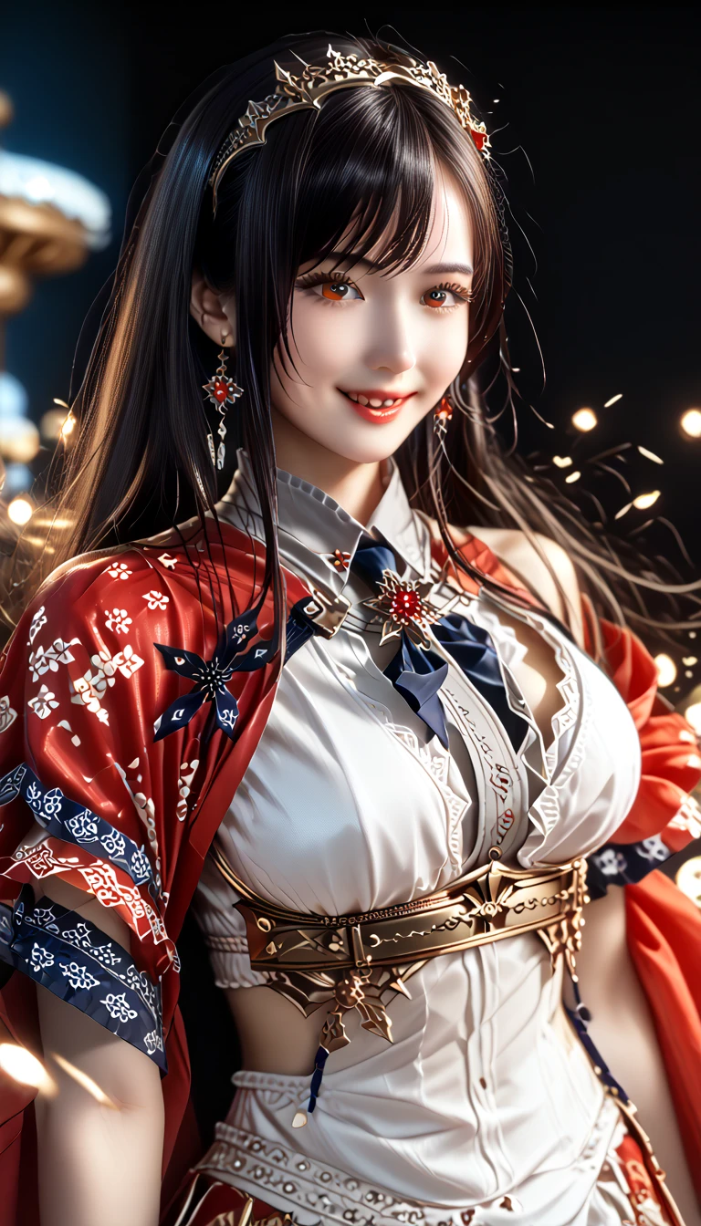 (masterpiece,  are of the best quality: 1.4), 详细background, 一名goddess, 古老神秘Sexygoddess, beauty女战士战神 , beautySexygoddess,Happy， big breasts ，Big breasts，超realistic,  intricate , 32K, Realistic light and shadow style ，( perfect details : 1.5, 8K Wallpaper, masterpiece,  are of the best quality,  super detailed) , Empress, Delicate facial features, Black Hair, Fine Hair, Tie hair, Golden Embroidered Dragon Robe , masterpiece,  are of the best quality, 8K Animation,  Delicate Fingers , Precise fingers, Not an unnatural hand,, 星空background, Empress ( are of the best quality, 8K, masterpiece: 1.3), Clarify the focus: 1.2, beauty: 1.4, whole body连衣裙: 1.4, night室内: 1.1,  with beautiful faces and eyes, Double eyelids. 添加了realistic的照明 , Pay attention to adjusting the proportions. top quality，look up，whole body，Hair Bundle，渐变Black Hair，无与伦比的beauty，Radiant and firm skin， beauty的女孩，Smile gently， top quality，Realistic，（Bright），moonlight，night， Fighting Costume Combining Fantasy and Sci-fi ， （puzzle，  extremely detailed CG unified 8K wallpaper：1.5）， （beauty的乳房， Color_aberration， beauty的细节阴影，beauty的眼睛，beauty的身体，beauty的皮肤，beauty的手：1.5），（ bright colors ，realistic，Hyper-Reality：1.5），（curve，charm， seductive smile ：1.5），（ shiny hair ，Black Hair，Bright迷人的眼睛：1.5）， masterpiece,  are of the best quality, 8K Animation,  Delicate Fingers , Precise fingers, Not an unnatural hand, Exquisite Patterns ， intricate 的细节，Red blush， shiny skin， attractive anime girl ，[ 4k digital art],beauty迷人的动漫女人，Painting in anime painter studio，Smooth Anime CG Art，With the animation studio production， Realistic anime 3D style， 无与伦比的beauty， Glowing and firm skin，  black hair， beauty漂亮的女孩， Kind smile， 高 ponytail子，  soft lighting ， masterpiece高质量, HD,16K,Sharp Line,1 Girl,fantasy, （goddess）, pretty face,  big breasts ,  beautiful legs ,Focus Girl,detailed  pretty face, Detailed clothes , pretty eyes,Cool,Sexy的, dynamic angle, God in Gorgeous Costume ，Strike a pose, high, beauty的年轻女孩, beauty的女人, 华丽beauty的女人, Complex clothing,Chinese Mystical Aesthetics, beauty的goddess 古老神秘女孩, goddess的华丽服饰，Extremely detailed footage, 令人瞠目结舌的Sexybeauty, Big breasts深领口，Sexy肚脐（butt), (Sexy), masterpiece,  best quality,  blush, Chest, clavicle,  Eyebrows Can Be Seen Through Hair, ( dark haired), Jewelry,  long hair,Bright的眼睛, illustration, fashionable, miss, Strike a pose, background, element, Confident, Express, Accessories, majestic, striking,  dynamic posture,  Woman in a Battle Suit Combining Fantasy and Science Fiction ,Viewer,(((Full breasts, Keeley University))),Slim waist,( Showing the Navel ,Bare waist),  long hair, Extremely detailed details, 详细的fantasy艺术, Stunning character art, beauty精致的人物艺术, Beautiful dress,  very detailed ， ultra-wide-angle shooting ，whole body镜头拍摄， body close-up ，whole body出镜，柔和动漫illustration, 柔和的深色background，Fujifilm XT3  clearly focuses on themes such as , f 5.6,  high detail ,  clearly focuses on themes such as , ( natural light), (tempting)translucent, Good velvet quality, contrast, Divine Light,, 夜空background, Absolute Strength,Female gods，穿着Sexy融合奇幻与科幻的战斗服的女战神， masterpiece,  are of the best quality, 8K Animation,  Delicate Fingers , Precise fingers, Not an unnatural hand, big breasts ，beauty的Chest， golden ratio body ，Beautiful figure， ultra-wide-angle shooting ，whole body镜头， body close-up ，whole body出镜，  Model Shooting Style , (Extremely detailed CG 8k wallpaper unit), 世界上最beauty的艺术照片, , 8K 超 HD, ) Sexy的姿态，Sexy的表情， best quality,masterpiece, ultra high resolution,( actual :1.4), original photo, ultra high resolution, ponytail, Hairpin, Hairband, Cat ear headphones, {whole body人物肖像}
