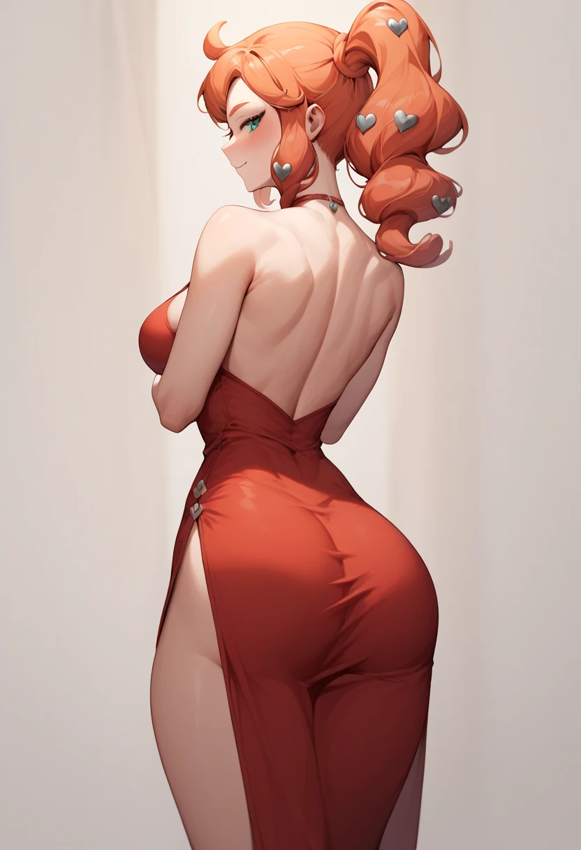 Sonia Showing boobs and ass in a red dress 