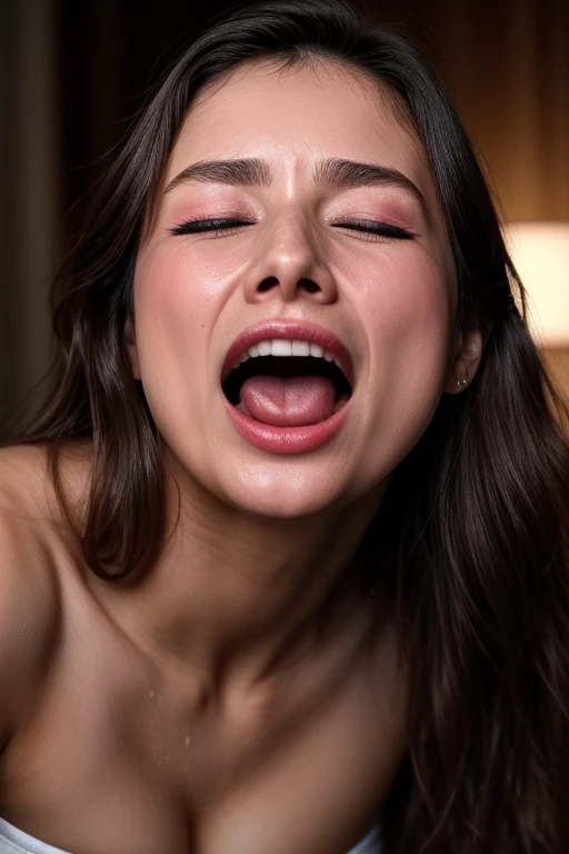  beautiful Japanese actress ,Flying debris,Award-winning works,  very detailed,  edge orgasm ,  Woman with her mouth open and her eyes closed , sweatをかいた肌、Lighting that accentuates the shine of sweat{{{Please spread the word }}},  black hair、 please use the viewer's judgment ,(length, Narrow nostrils)、 light from below、 eyes that are ajar, I frowned....,  drool, Spit it out,((Raise your arms on your back)),nsfw,(:1.3) ,(Final:1.2),( vulgar:1.3),(So stupid:1.1),( steam:1.1),( wet:0.8),(  above S:0.8),(tears:0.7) ,( drool:0.6),(sweat:0.8),((Face close-up))Taylor Hill