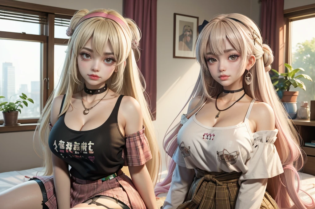 shenhe, 1girll, 独奏, ((white shirt)), black thighhigns, nedium breasts,Re-emulsification, 校服, office backdrop, a black skirt, pleatedskirt, office room, hair between eye, hair adornments,big cleavage breasts, long whitr hair, looking at viewert, silber hair, braidedhair, silver short nails, Silver eyes, 独奏, Thighs, Thighs, upper legs, long whitr hair, ((tmasterpiece)), Sat down, a chair, Study desk, Computer on the desk, name badge, ID tags, inside in room, Be red in the face,A sexy pose,sensual breasts,Large bust,(Lively breasts),Very big chest:1.7,breasts out,Large breasts,The breast is exposed,Belly exposure,Slender abs:1.4,Sexy buttocks,鎖骨,The expression is shy,There are no NSFW pictures,180cm tall,Weight 55kg,Measurements:125.46.95,is shy,no brassiere,Cover your chest with your hands,Expose 3/4 chest,White breasts,