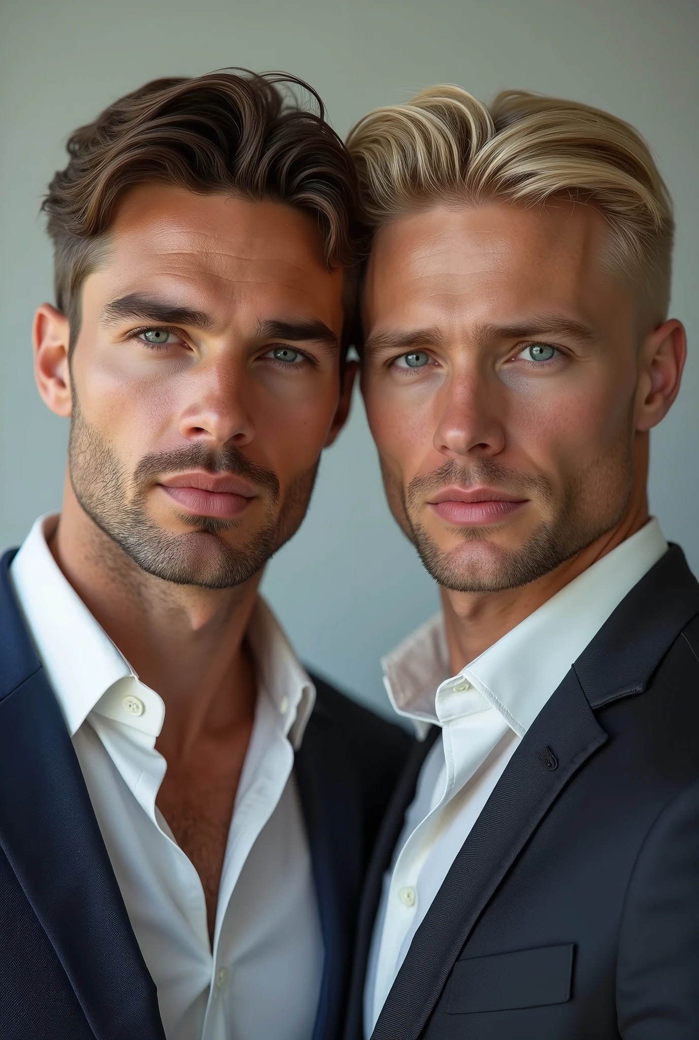 European guy, really handsome, Russian guy, blonde hair, blue eyes, very white skin, cute smile, whole body