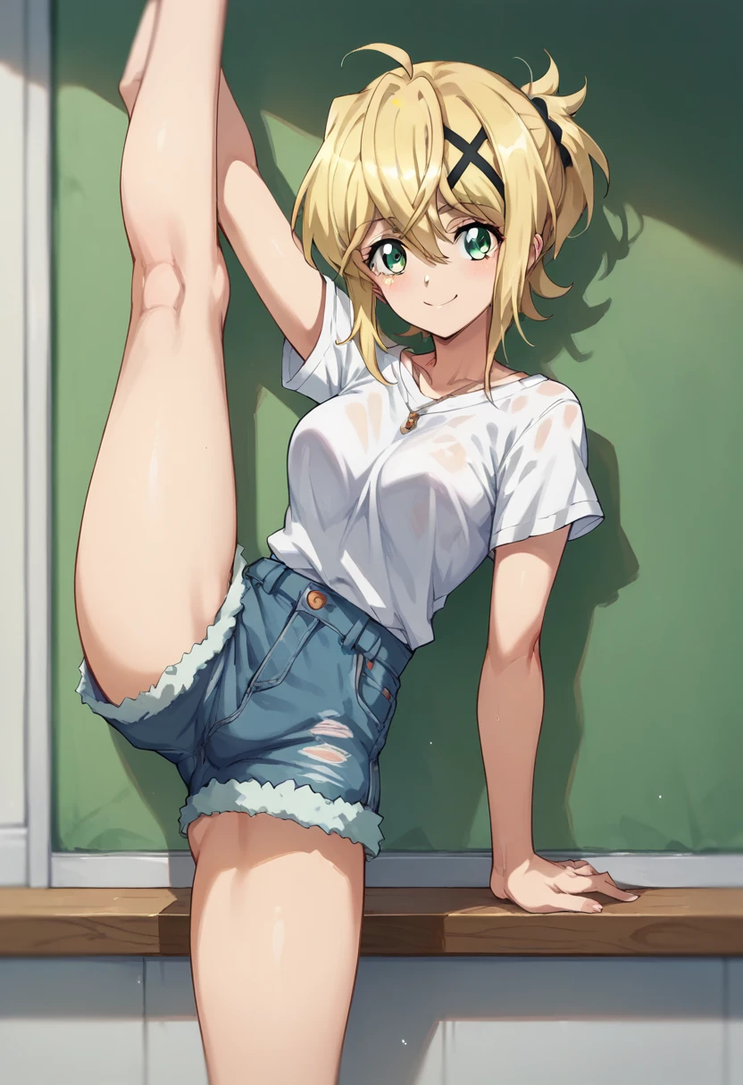 kirika akatsuki,standing split,1leg up,good smile 