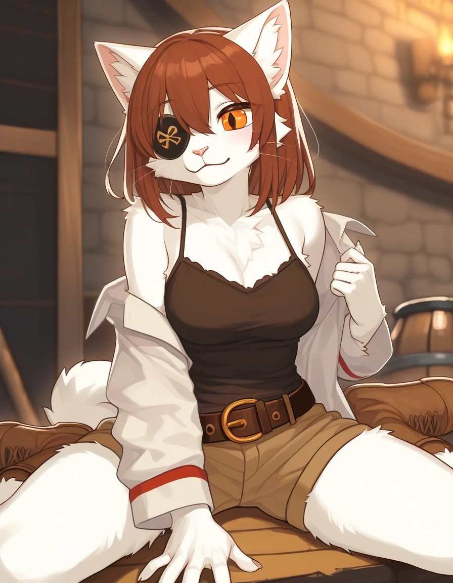 boy, cat, furry, bodyfur, bra, bottomless, gloves, boots