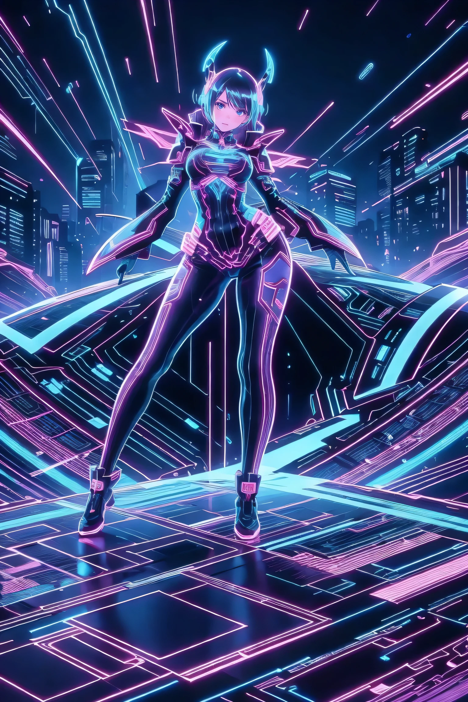 An ultra-realistic and ultra-detailed ((full body portrait)) of a gorgeous caucasian celestial goddess, barefoot, (Straight Black Hair), (silver eyes), ((small breasts)), Wearing (torn and ripped) Tight Cyberpunk Shorts,, Striking, Dynamic Angle, (From The Bottom), Galactic Clouds everywhere adorned with vivid chemiluminescent stars and galaxies floating through the cosmos, Atmospheric, radiating luminous cosmic energy, multicolored, vibrant lighting, visually stunning, surreal, epic, legendary, radically fantastic, sharp uhd, dof, 8k resolution, enhanced-realism, hyper-photorealism.