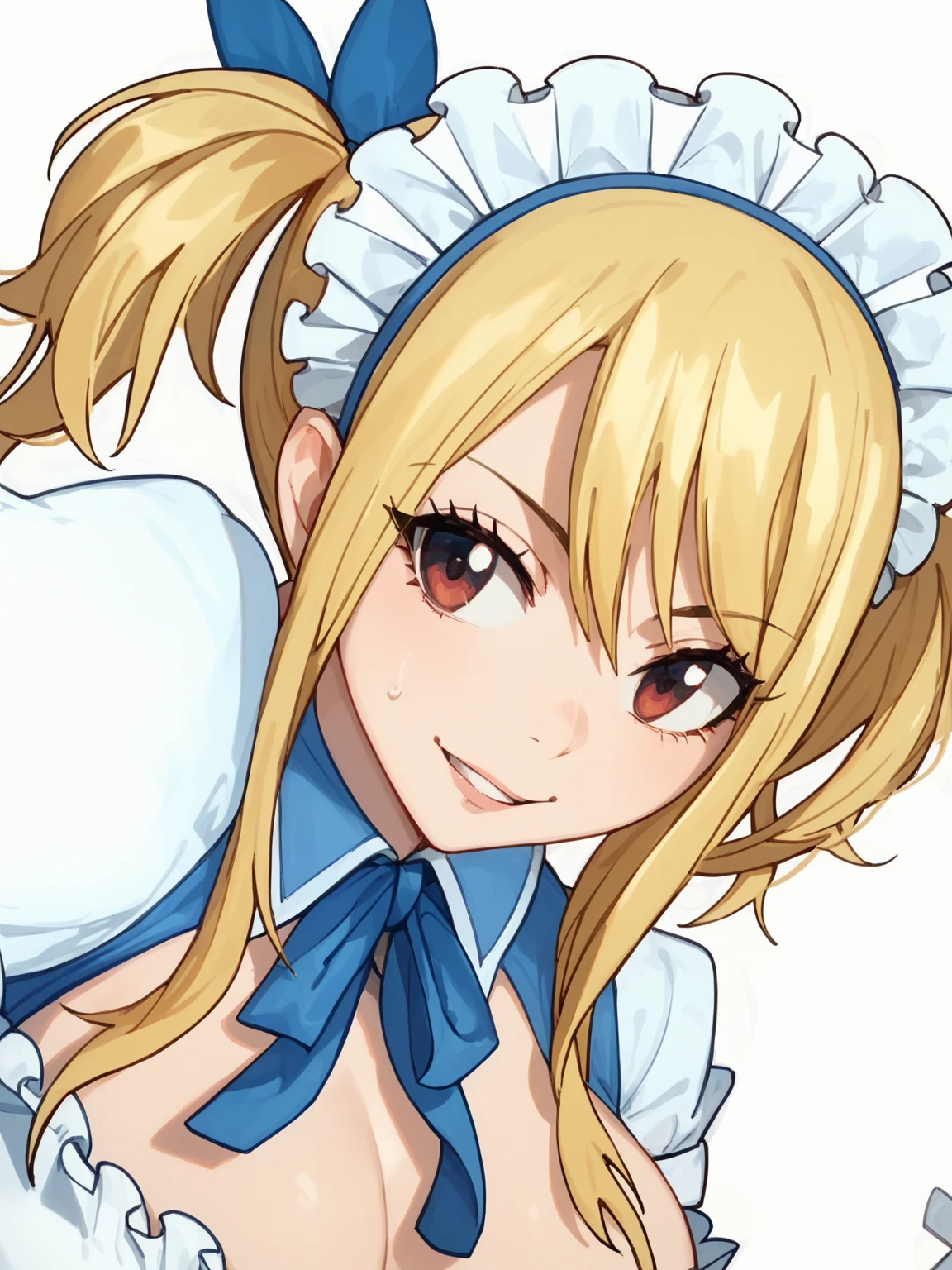  Lucy Heartfilia「 I wonder if they want to lose to me？💙huh 💙」