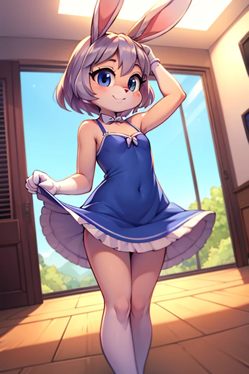 ayumiyoshida, , blue eyes, short hair, brown hair, bangs, hairband, , smile, ,,,indoor,(short dress),small breasts,,,miniskirt,nipple,(((,pov)))