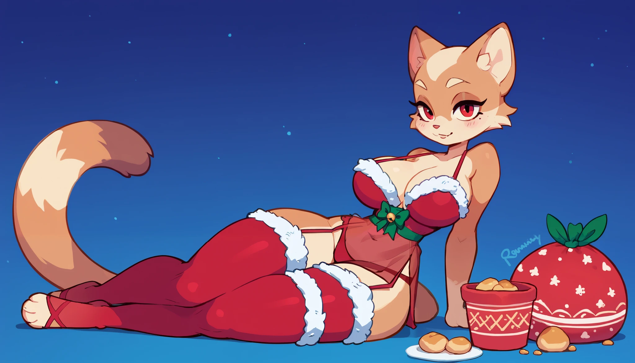Young cat girl, klein, fluffy