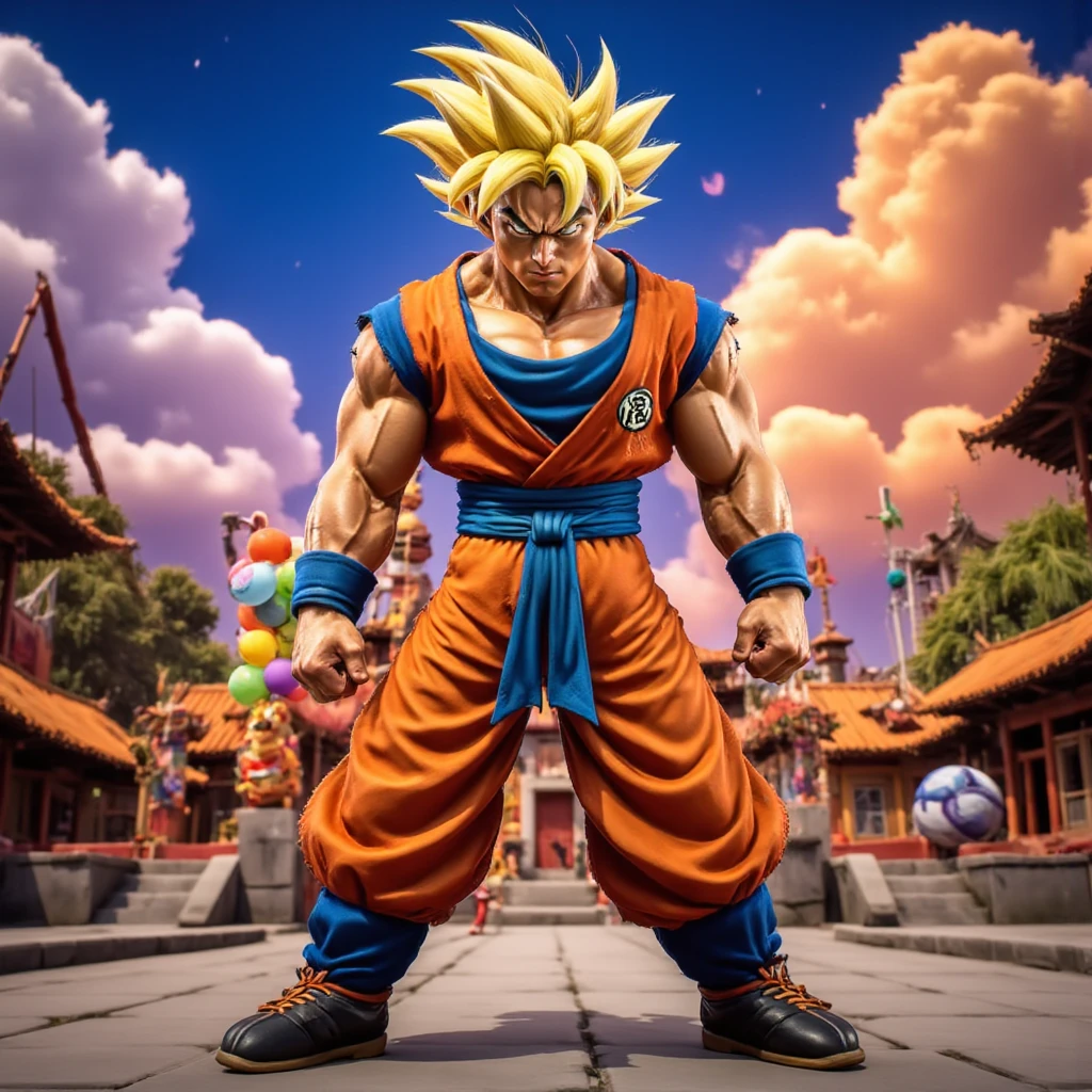 Son Goku, "Crash 4 Style", 3D, Cartoon 