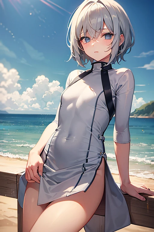 masterpiece,best quality,best resolusion,1 girl,detailed,Hayase Yuuka character,has a black halo above the head,Long purple hair in two pigtails,purple eyes,wearing a thin black t-shirt,wearing a black jacket open to the breasts,big breasts,smile,ultra high res,HDR,4K,beautiful face,beautiful hair,beautiful eyes,beautiful body,beautiful hand 